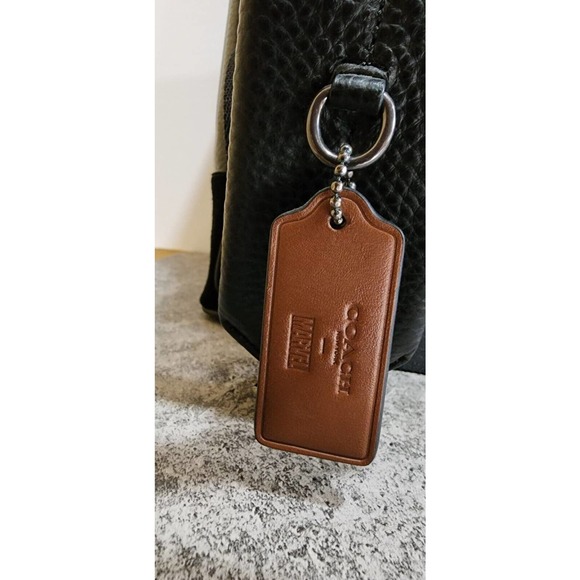 Disney x Marvel Black Panther Leather Backpack w/ Signature Canvas - Picture 6 of 7